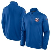 Men's Fanatics Royal New York Islanders Authentic Pro Rink Quarter-Zip Jacket